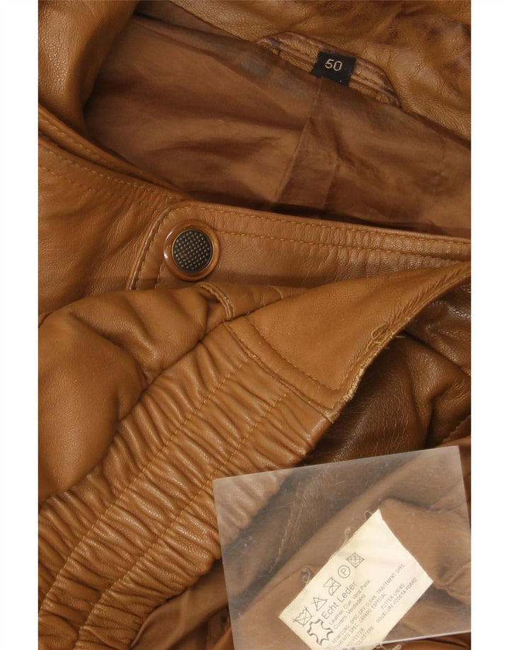 Vintage Ανδρικό Bomber Δερμάτινο Μπουφάν EU 50 Large Brown Δερμάτινο
