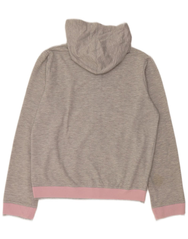 Fila Girls γραφικό πουλόβερ με κουκούλα με φερμουάρ 13-14 ετών βαμβακερό γκρι