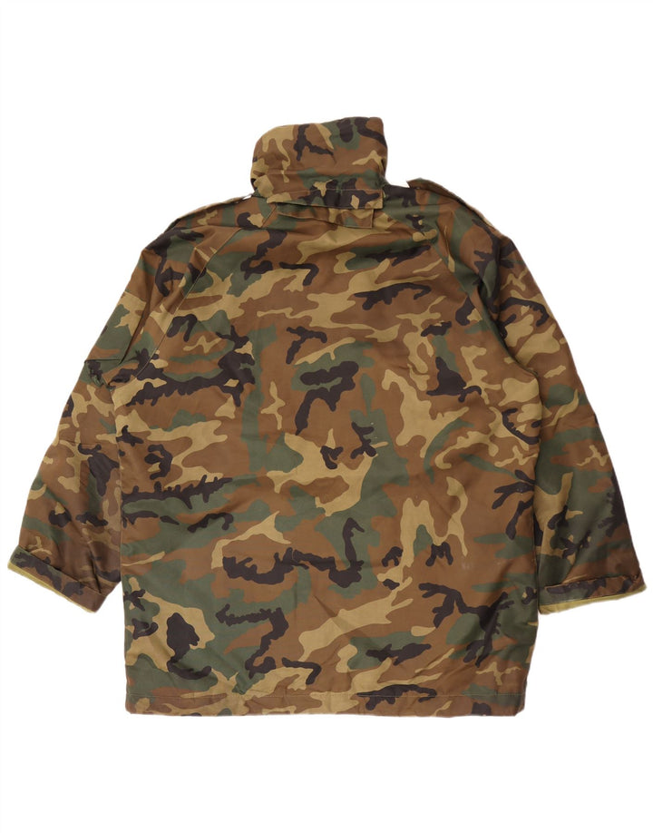 Vintage Ανδρικό Military Jacket UK 42 XL Khaki Camouflage Polyester