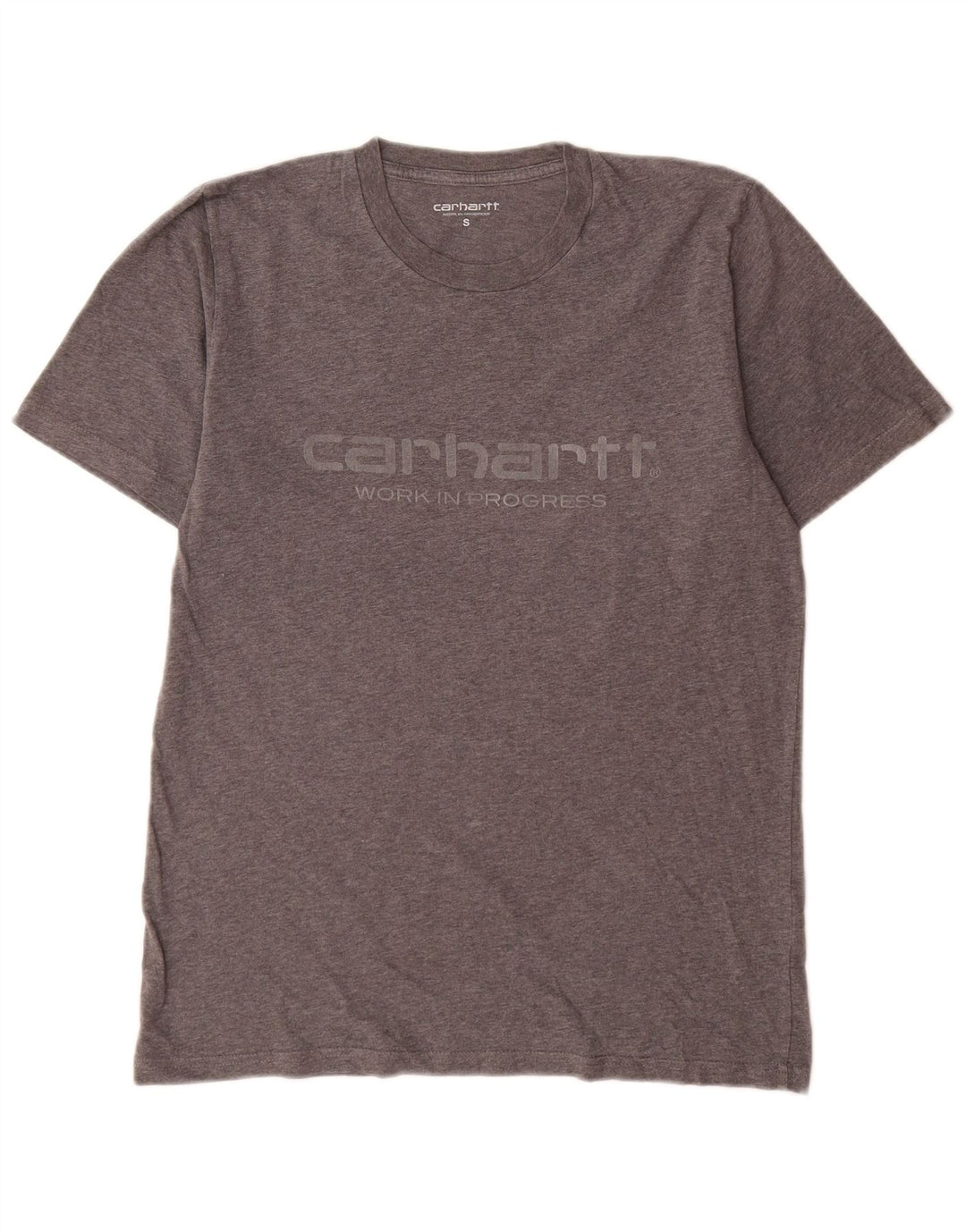 Ανδρικό γραφικό μπλουζάκι Carhartt Top Μικρό γκρι βαμβακερό