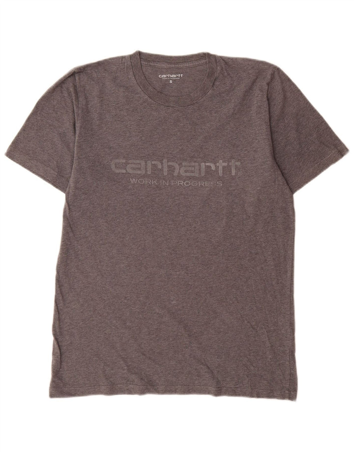 Ανδρικό γραφικό μπλουζάκι Carhartt Top Μικρό γκρι βαμβακερό