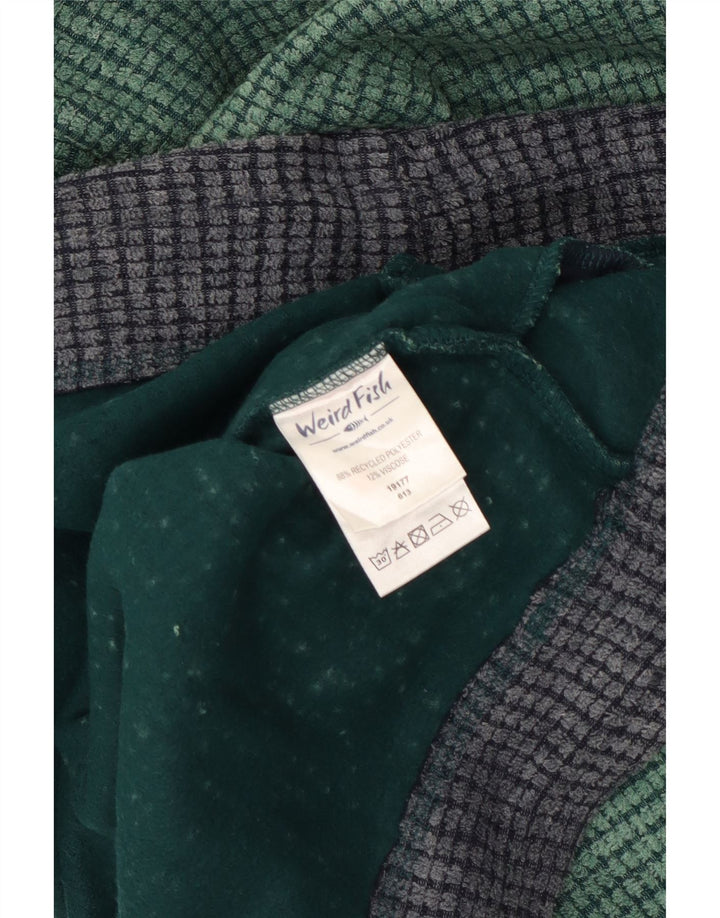 Weird Fish Mens Zip Fleece Jumper XL Green Polyester