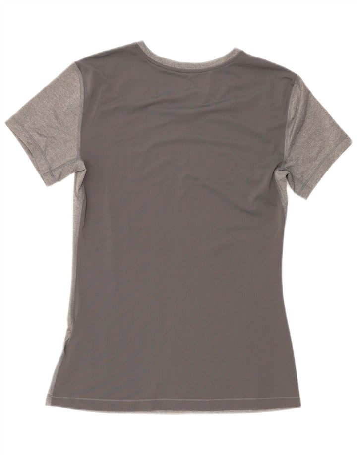 Γυναικείο T-shirt Nike Dri Fit Top UK 14 Large Grey Polyester