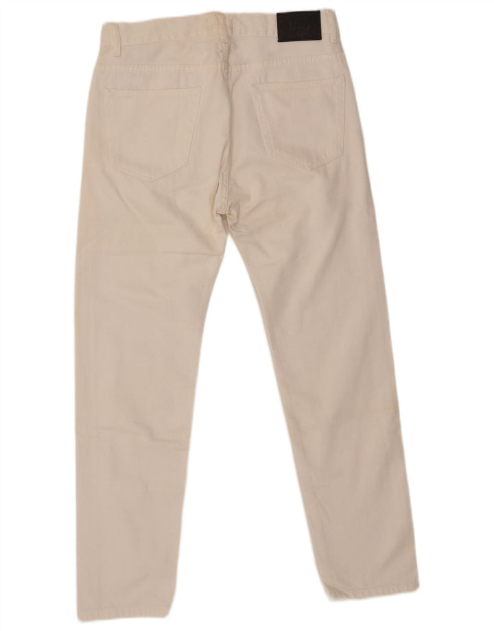 ZARA Ανδρικό Slim Jeans EU 40 Medium W31 L28 Off White Βαμβακερό