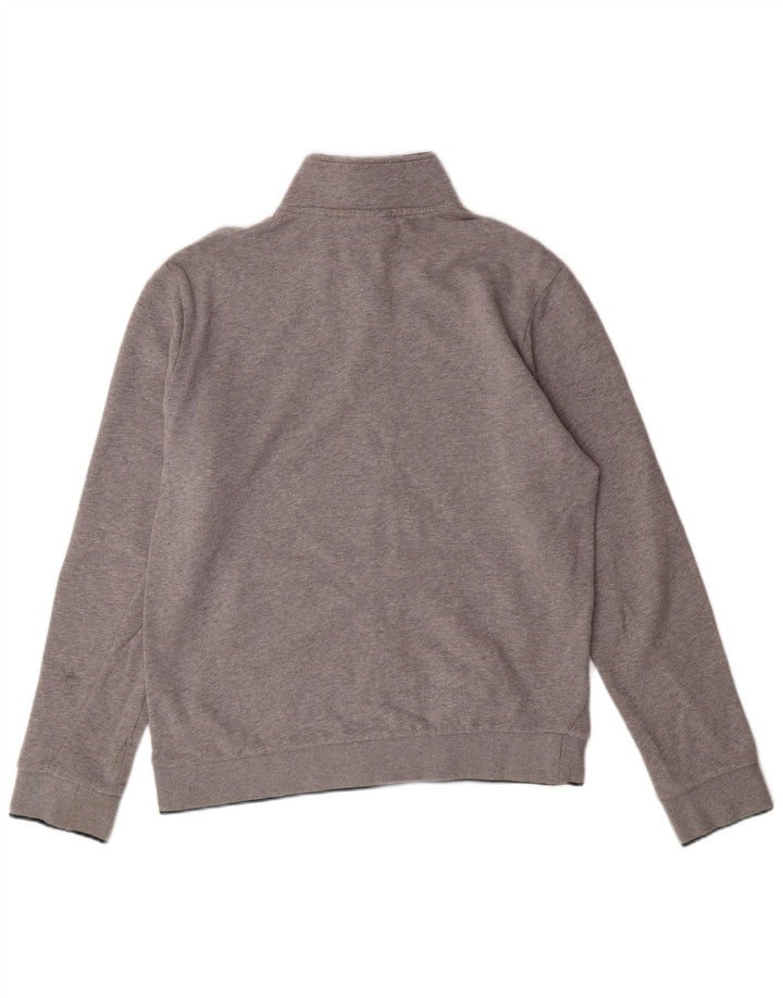 TIMBERLAND Mens Slim Fit Tracksuit Top Jacket Medium Grey Cotton