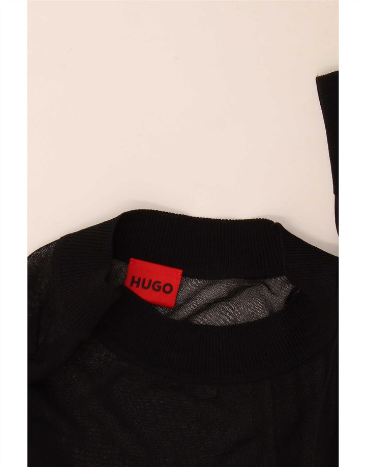 Hugo Boss Γυναικείο μακρυμάνικο τοπ UK 14 Μεσαίο Μαύρο