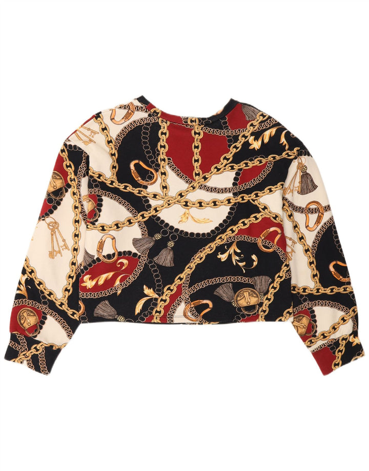 Γυναικεία φούτερ Zara Crop Graphic Jumper UK 10 Small πολύχρωμη
