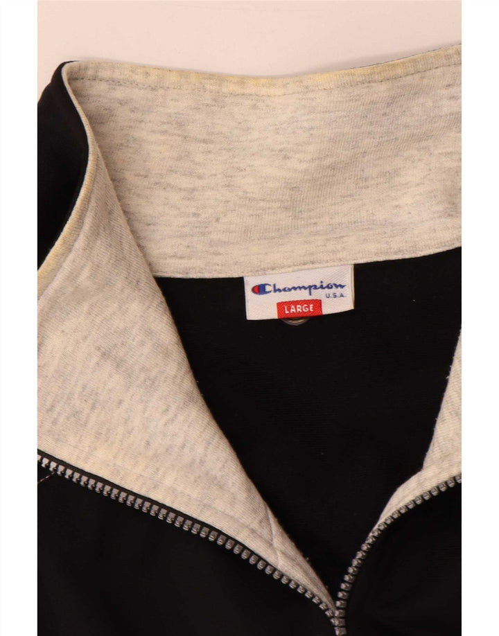 Ανδρική φόρμα Champion Graphic Top Jacket Large Black Colourblock