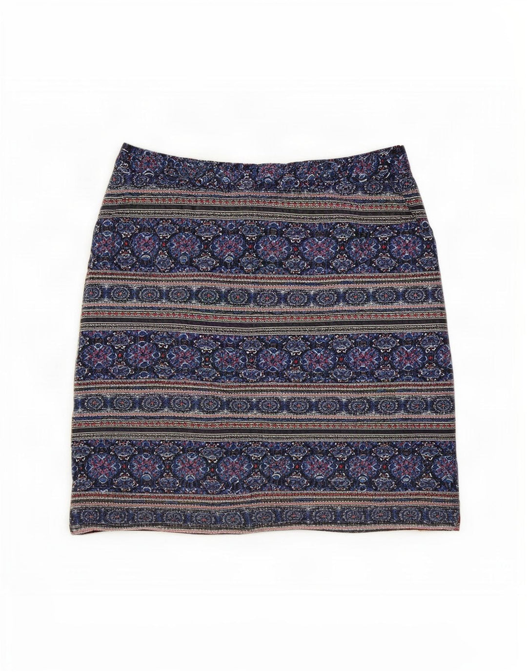 White Stuff Γυναικεία Μίνι Φούστα UK 10 Small W30 Blue Geometric Polyester