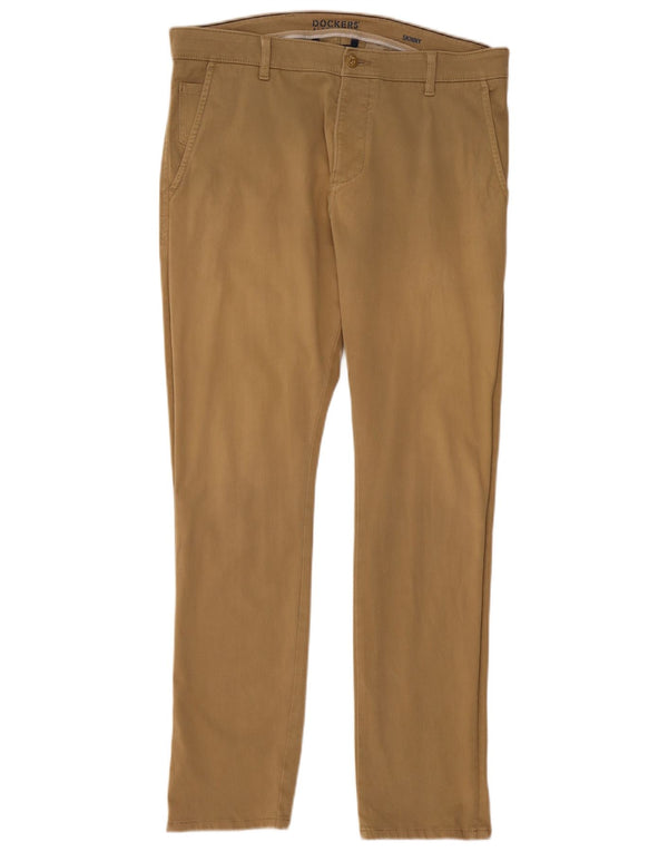 Dockers Mens Slim Chino Παντελόνι W36 L32 Μπεζ βαμβακερό