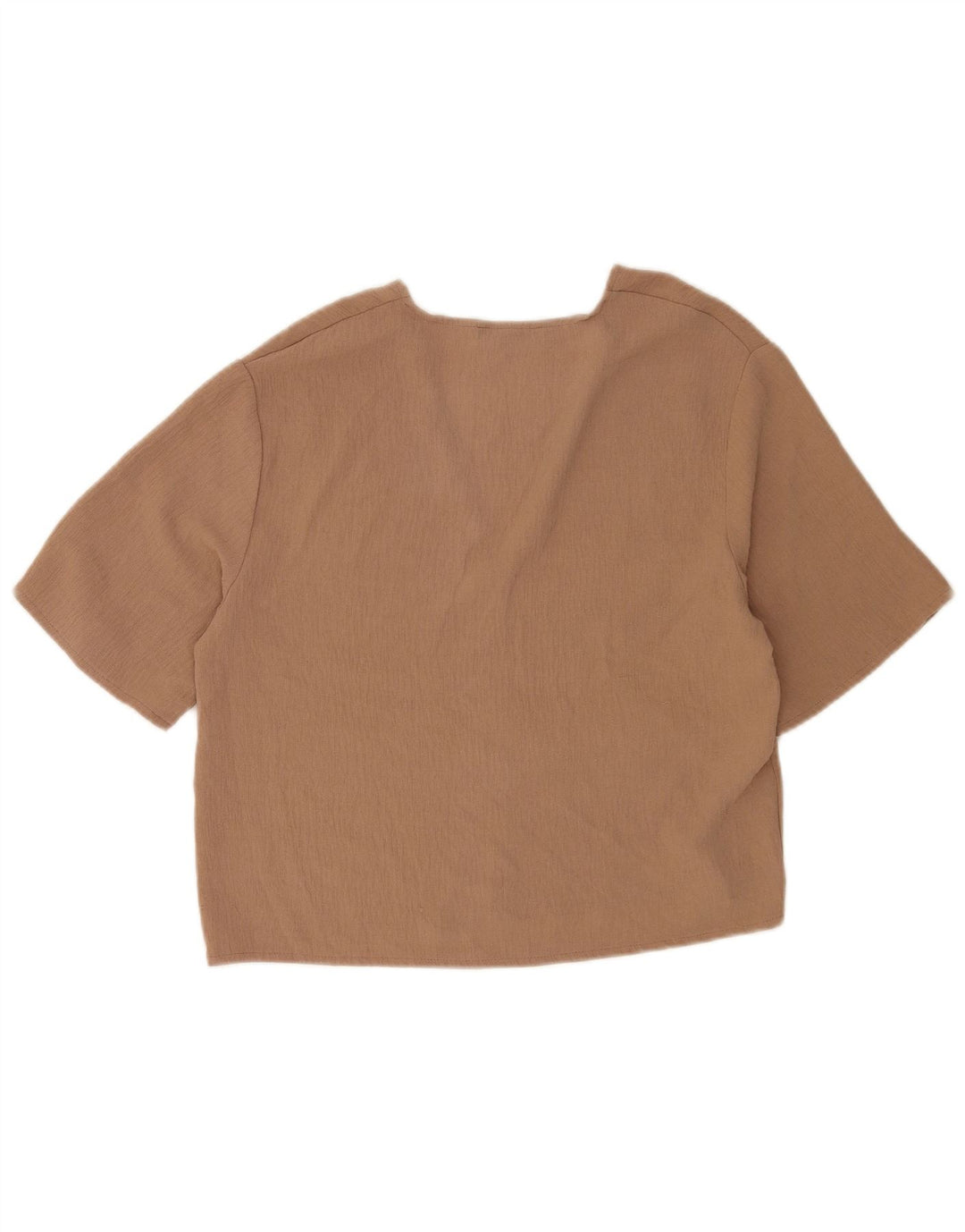 Zara Γυναικεία μπλούζα με 1/2 μανίκια τοπ UK 10 Small Brown