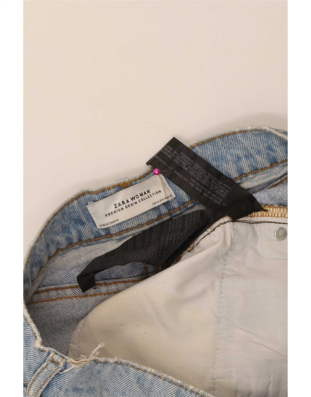 Zara Γυναικεία Μίνι Τζιν Φούστα Μεσαία W28 Μπλε Βαμβακερή