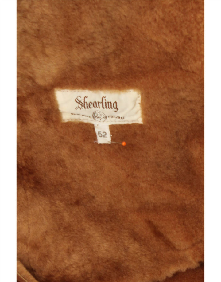 Ανδρικό παλτό Vintage Shearling IT 52 XL Brown Shearling