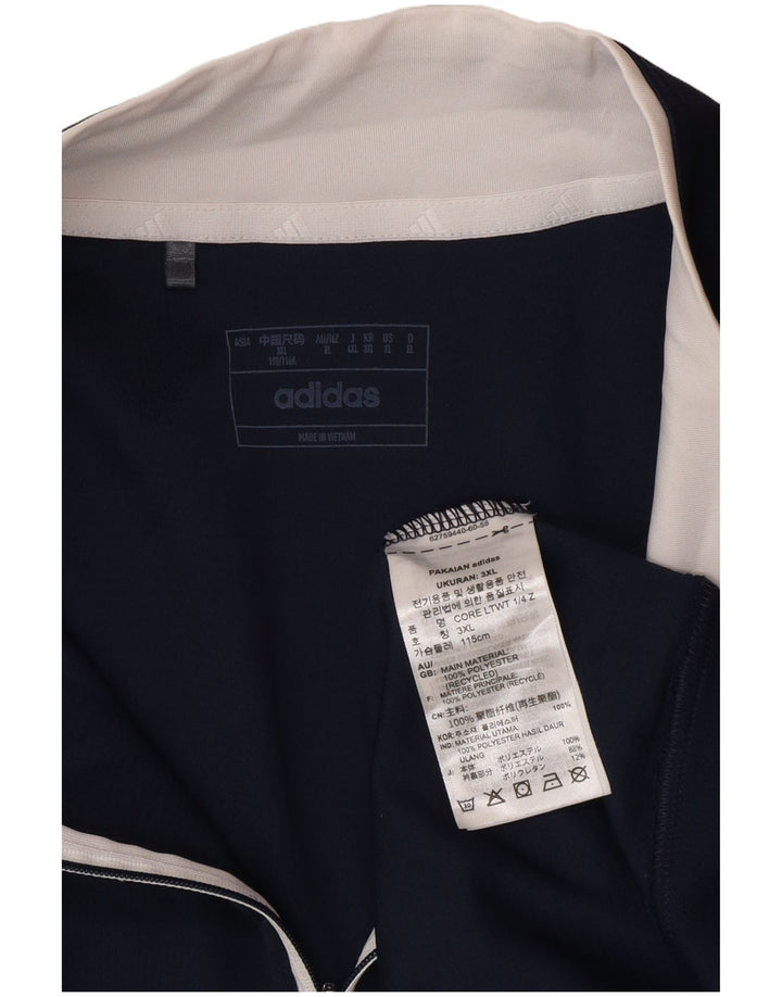 Ανδρικό φούτερ Adidas με φερμουάρ Jumper XL Navy Blue Polyester