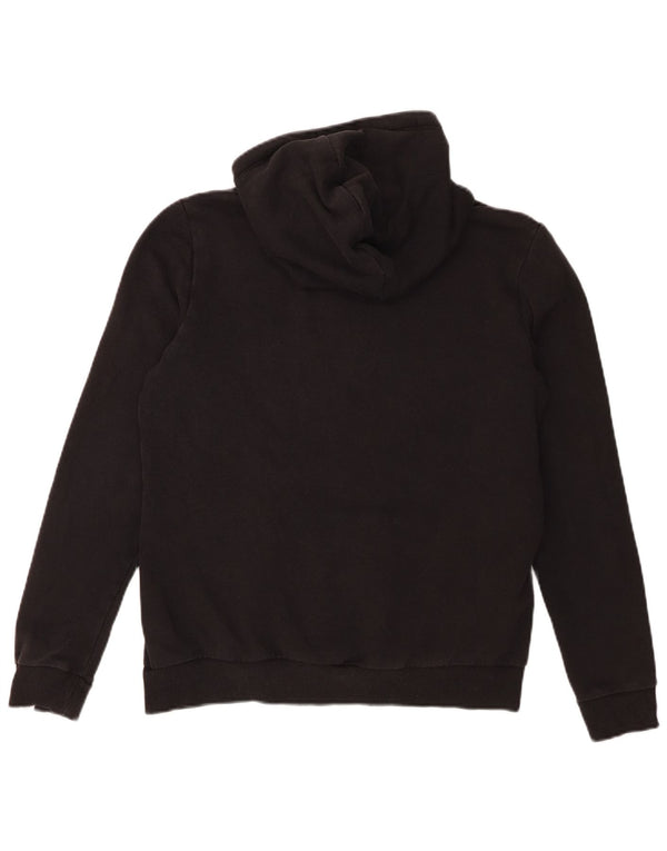 Puma Γυναικείο Hoodie Jumper UK 14 Large μαύρο βαμβακερό