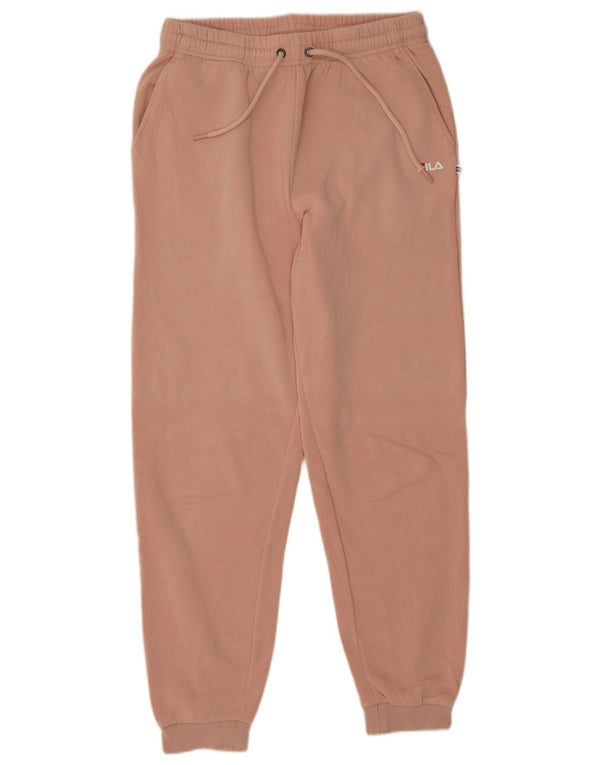 Fila Γυναικεία αθλητική φόρμα Παντελόνι Joggers UK 12 Ροζ Βαμβακερό μεσαίο