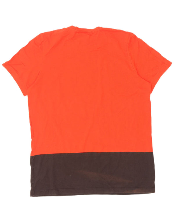 Ανδρικό γραφικό T-Shirt Adidas Top XL Red Colourblock Βαμβακερό