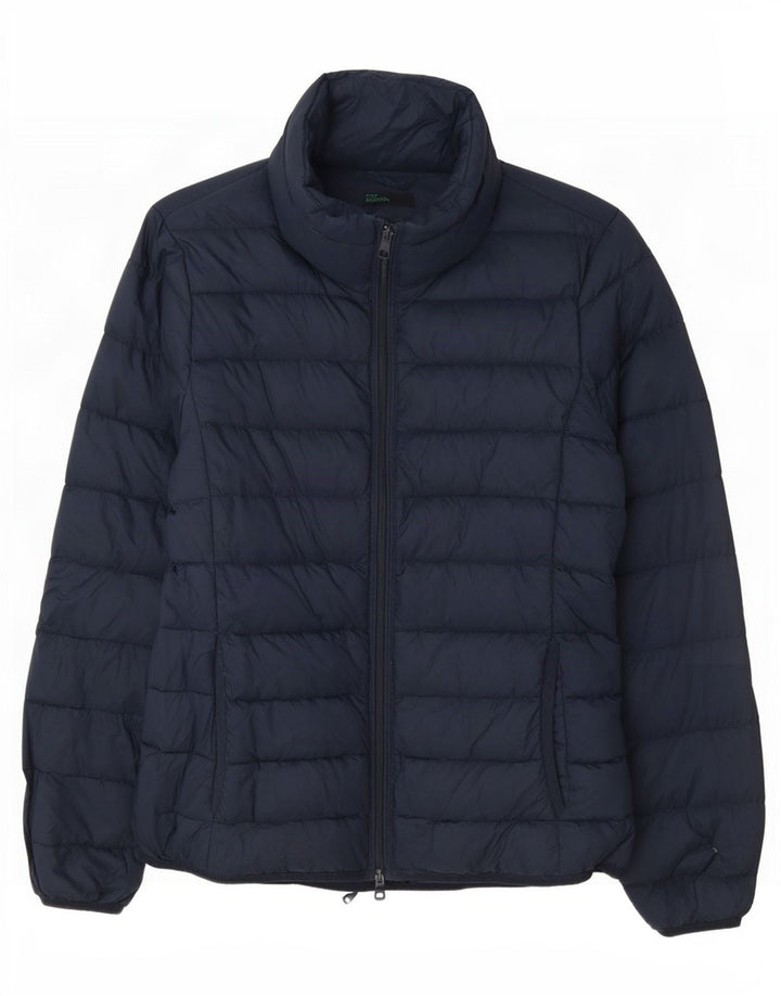 Benetton Γυναικείο μπουφάν με επένδυση UK 10 Small Navy Blue