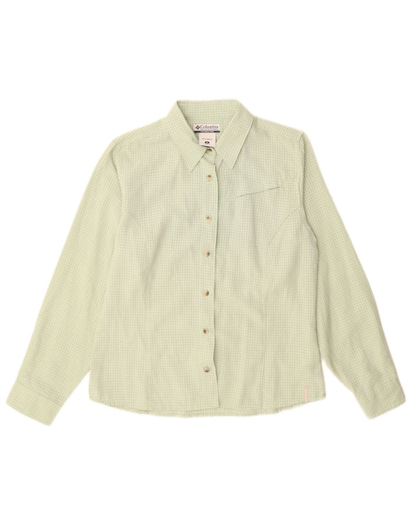 Columbia γυναικείο πουκάμισο UK 14 Medium Green Check Modal