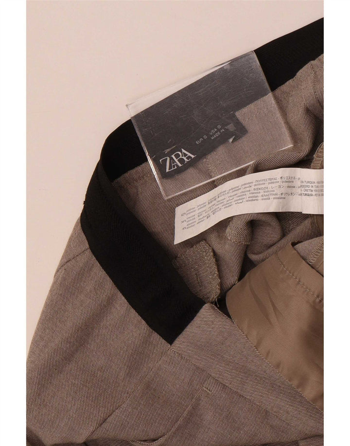 Zara Γυναικείο Slim παντελόνι Chino Small W28 L26 Grey Polyester
