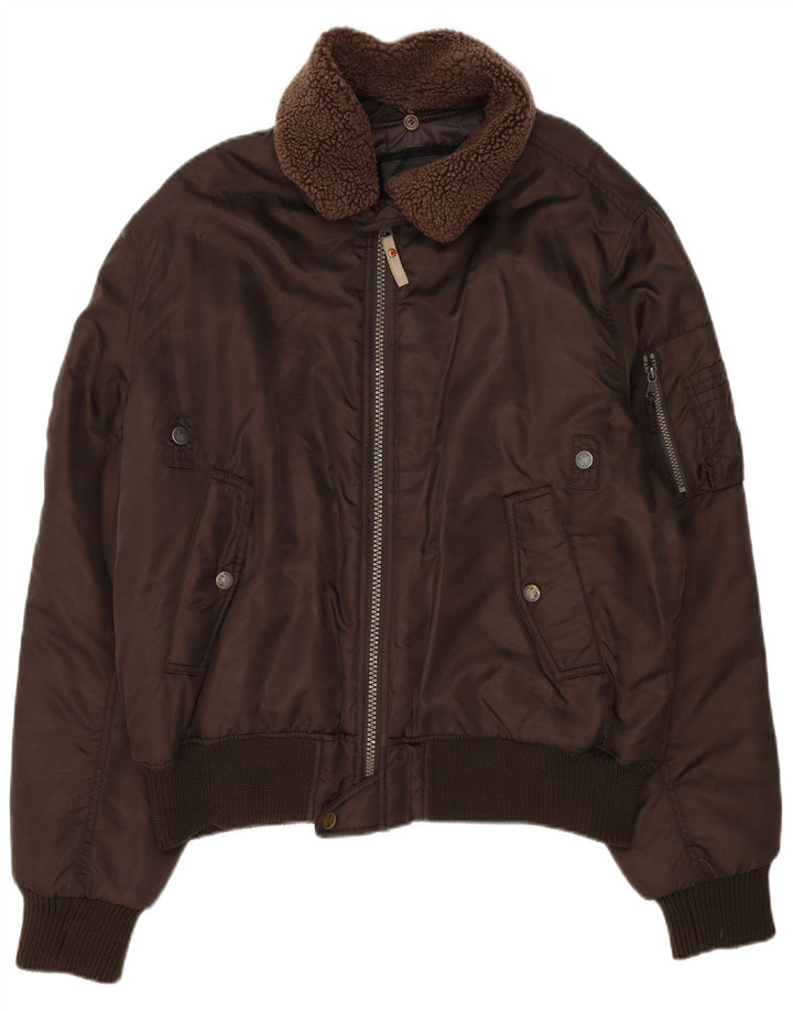 Americanino Ανδρικό Bomber Jacket UK 44 2XL καφέ νάιλον