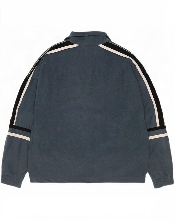 Brugi Ανδρική φόρμα φόρμας με γραφικό βελούδο Top Jacket Small Grey Colourblock