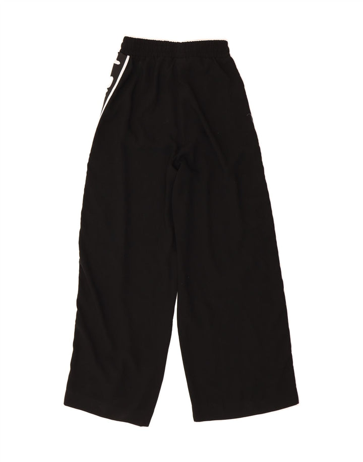 FILA Womens Graphic Tracksuit Trousers UK 6 XS  Black Polyester Vintage Fila and Second-Hand Fila from Messina Hembry 
