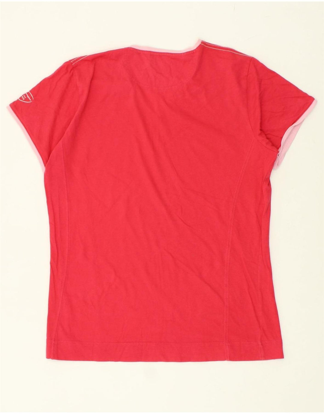 CHAMPION Womens T-Shirt Top UK 14 Large Red Vintage Champion and Second-Hand Champion from Messina Hembry 