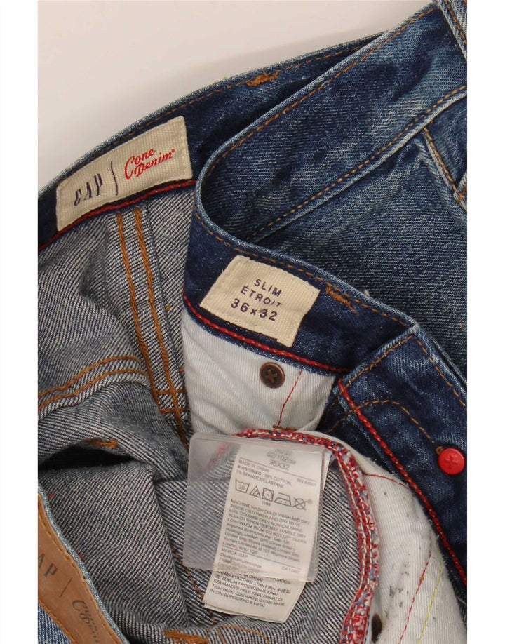 Gap Mens Slim Jeans W36 L32 Blue Cotton