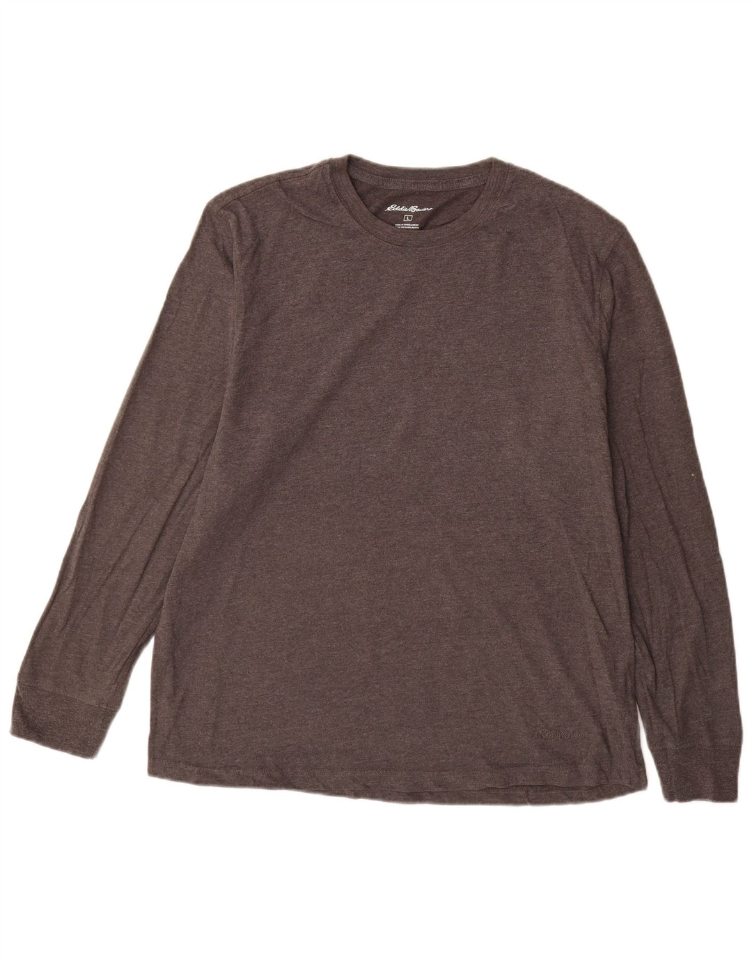 EDDIE BAUER Ανδρικό τοπ μακρυμάνικο μεγάλο γκρι βαμβακερό