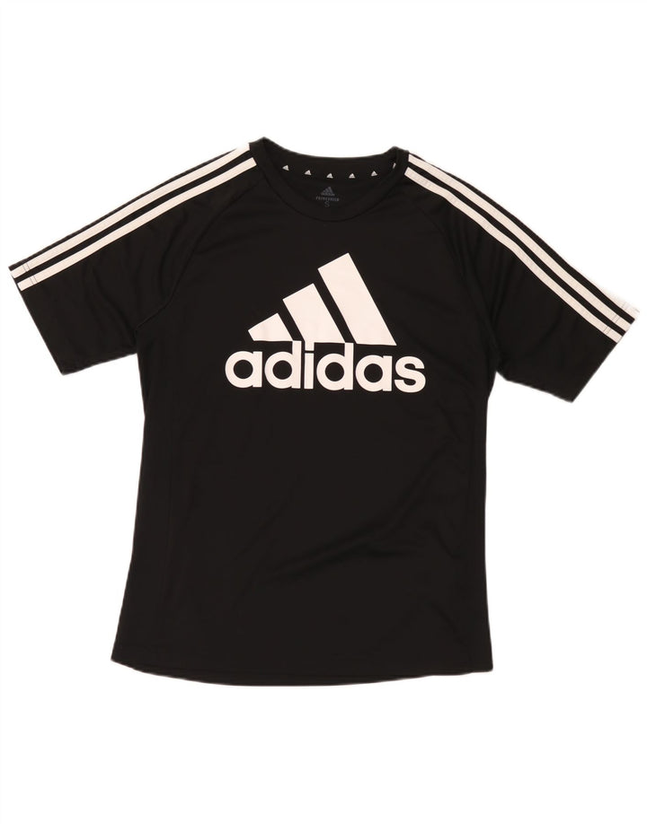 Ανδρικό γραφικό T-shirt Adidas Aeroready Top Μικρό Μαύρο Πολυεστέρα
