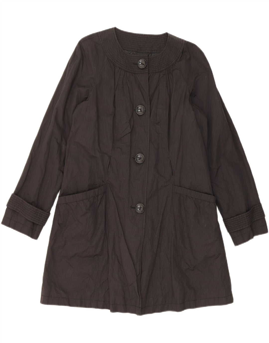 Marks & Spencer Γυναικεία καμπαρντίνα Autograph UK 14 Medium Black Cotton