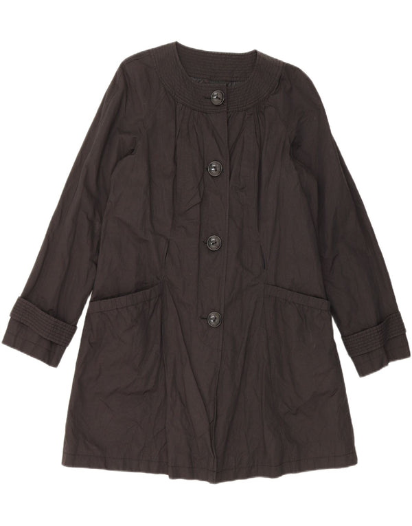 Marks & Spencer Γυναικεία καμπαρντίνα Autograph UK 14 Medium Black Cotton
