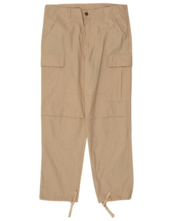 Carhartt Ανδρικό ίσιο παντελόνι Cargo Medium W34 L29 Μπεζ βαμβακερό