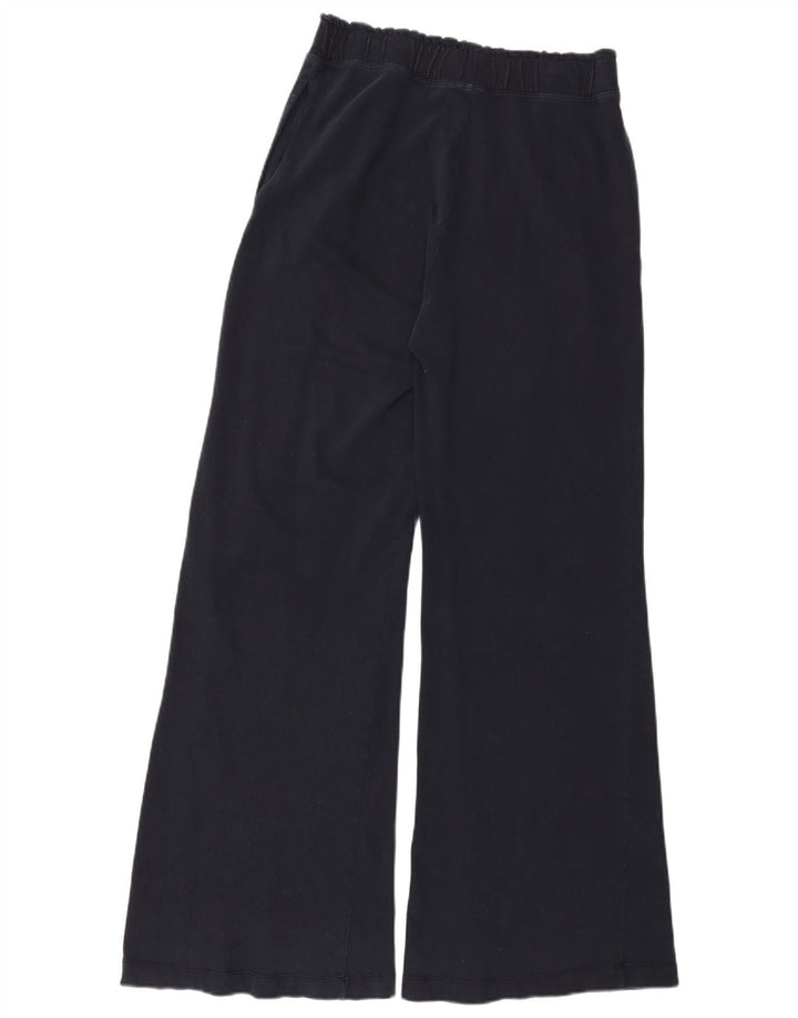 Zara Γυναικείο φαρδύ παντελόνι UK 14 Medium Navy Blue