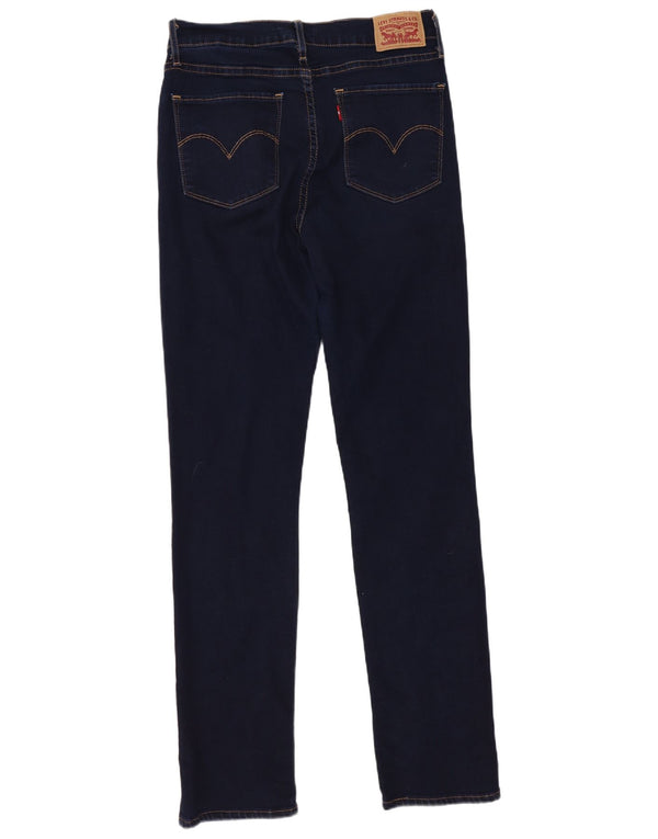 Γυναικείο τζιν Levi's 724 ψηλό ίσιο W30 L30 Μπλε βαμβακερό
