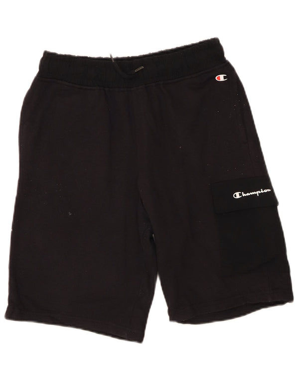 Champion Boys Cargo Sport σορτς 11-12 ετών μεγάλο μαύρο βαμβακερό
