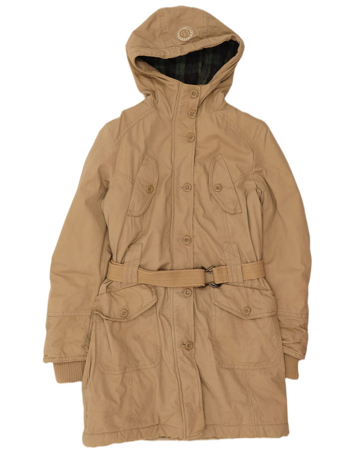 Playlife Γυναικείο μπουφάν Parka με κουκούλα UK 12 Medium Beige