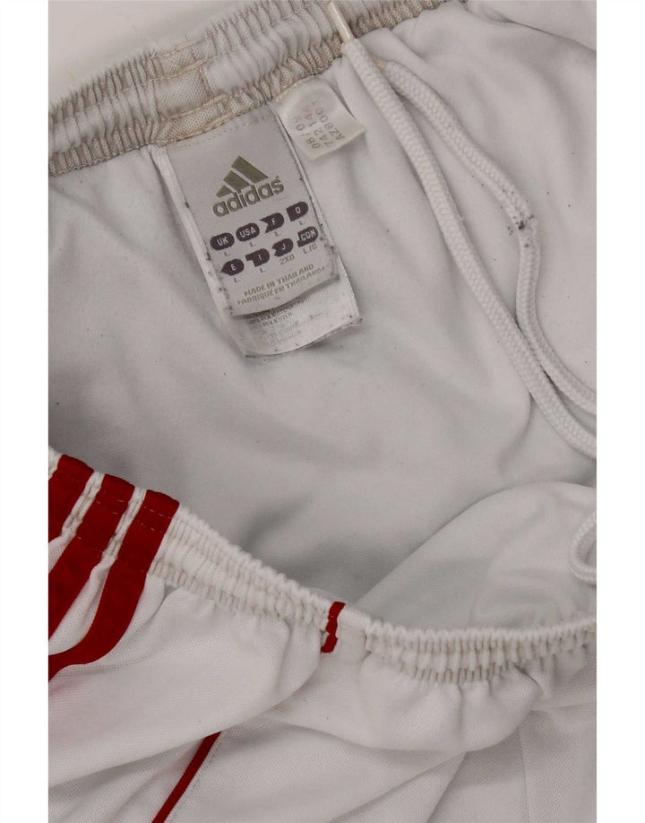 Ανδρικό σορτς Adidas Climalite Sport μεγάλο λευκό πολυεστέρα