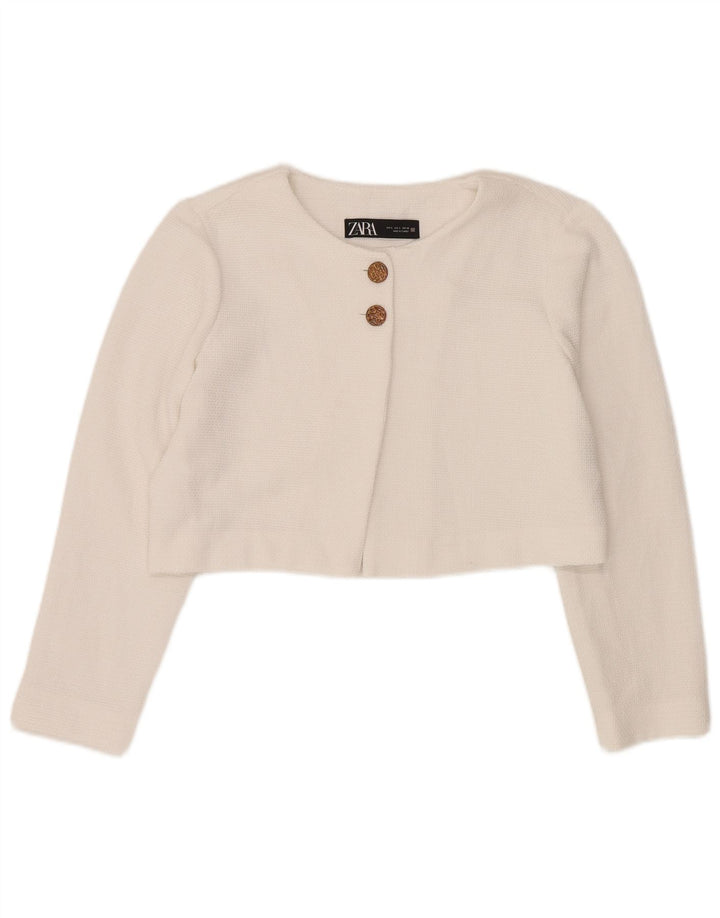 Zara Γυναικείο μπουφάν Bolero UK 16 Large White Polyester