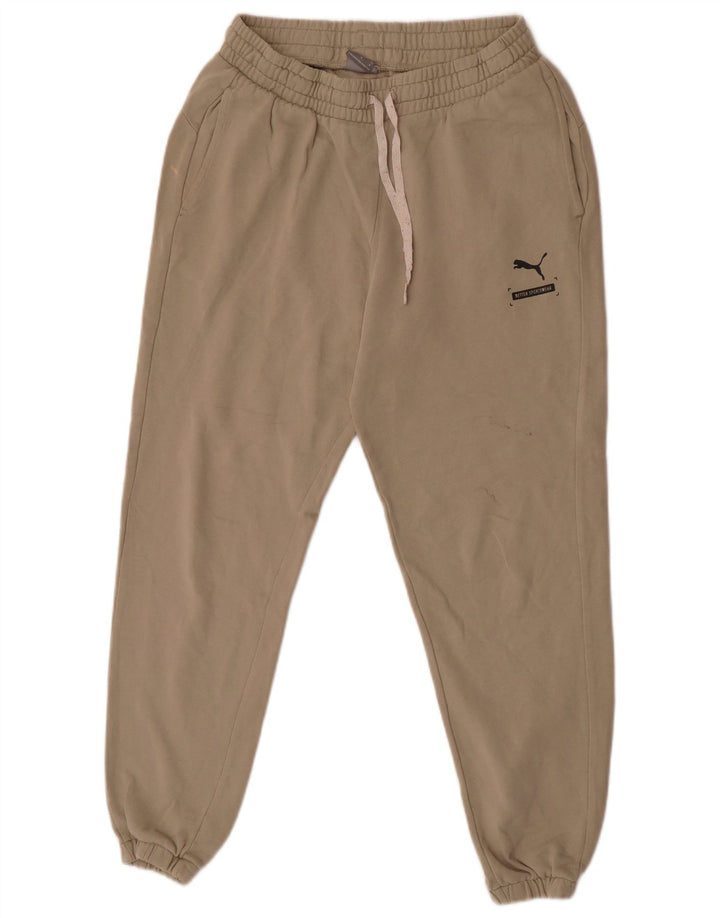 Ανδρική φόρμα Puma Παντελόνι Joggers Βαμβακερό μεσαίο μπεζ