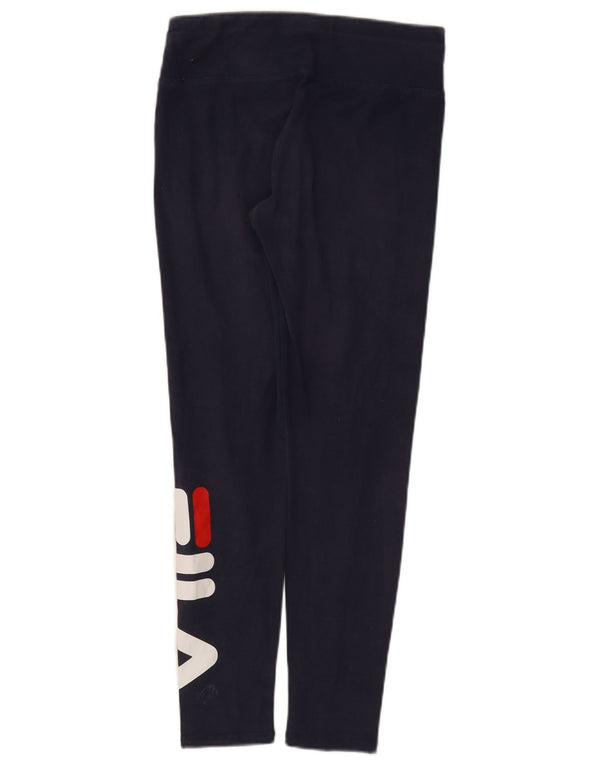Γυναικεία γραφικά κολάν Fila UK 10 Small Navy Blue Cotton