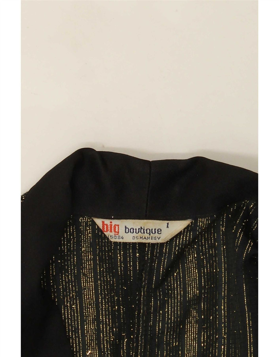 Vintage γυναικείο σακάκι 1 κουμπιού Blazer UK 16 μεγάλο μαύρο ριγέ