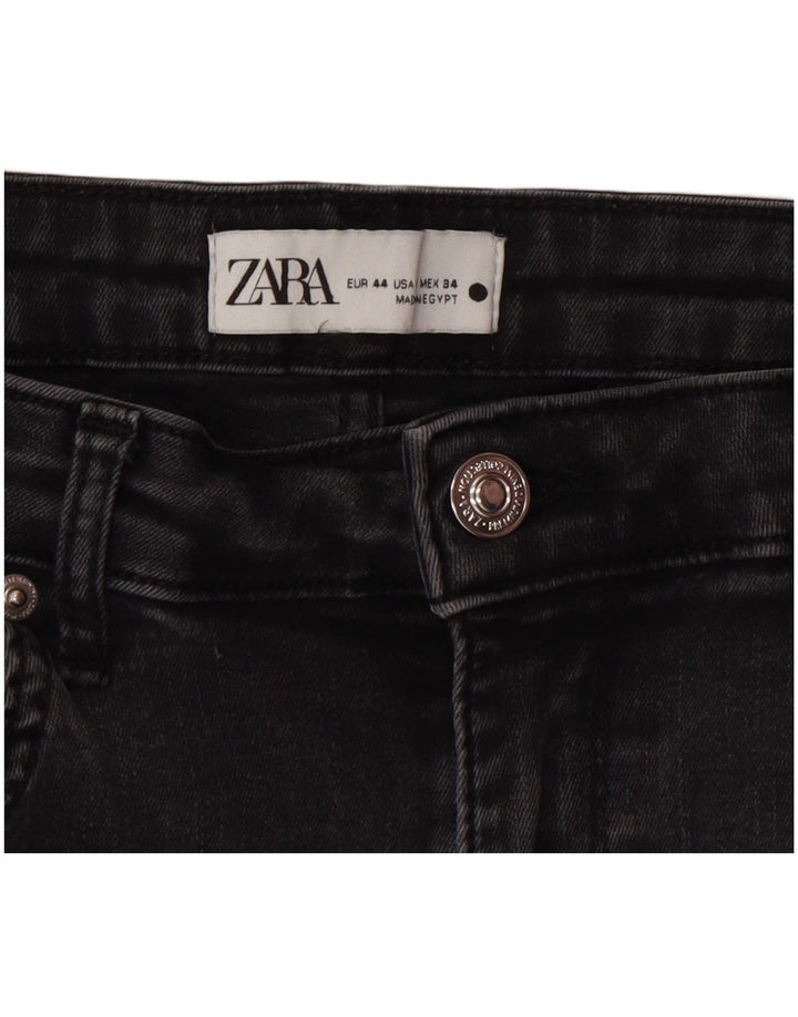 Zara Γυναικείο Τζιν με φλάντζα EU 44 XL W34 L34 Γκρι
