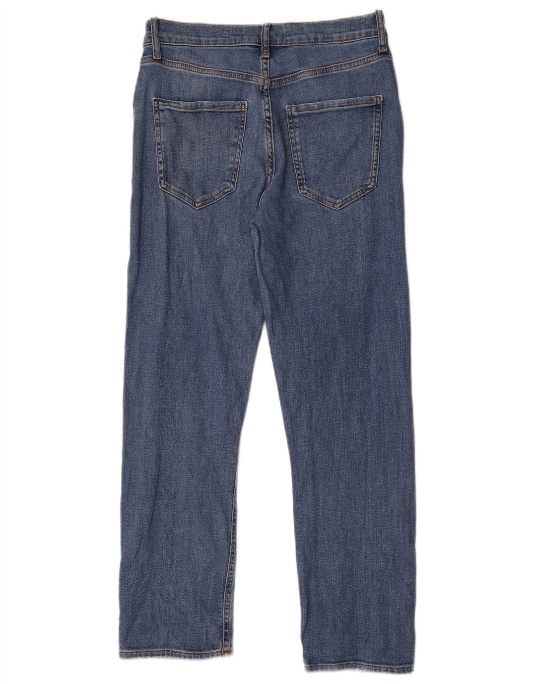 Zara Γυναικείο Straight Jeans EU 40 Medium W30 L27 Μπλε βαμβακερό
