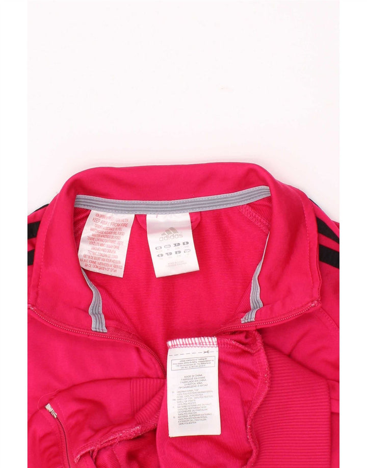 Κορίτσια αθλητική φόρμα Adidas Top Jacket 9-10 Years Pink Polyester