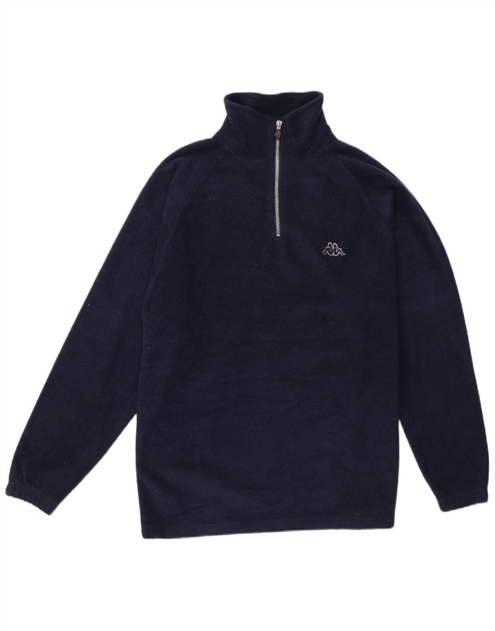 Kappa Ανδρικό φερμουάρ Fleece Jumper Μικρό Navy Blue Polyester