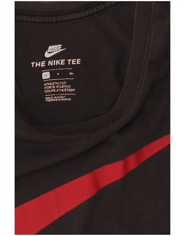 Ανδρικό μπλουζάκι NIKE με γραφικό αθλητικό κόψιμο τοπ Μικρό μαύρο