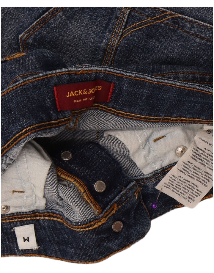Jack & Jones Ανδρικό τζιν σορτς μεσαίο W32 μπλε βαμβακερό