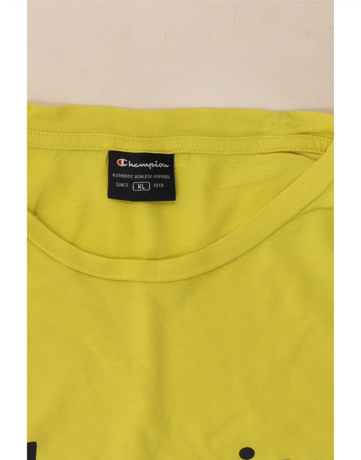 Ανδρικό γραφικό T-Shirt Champion Top XL Κίτρινο